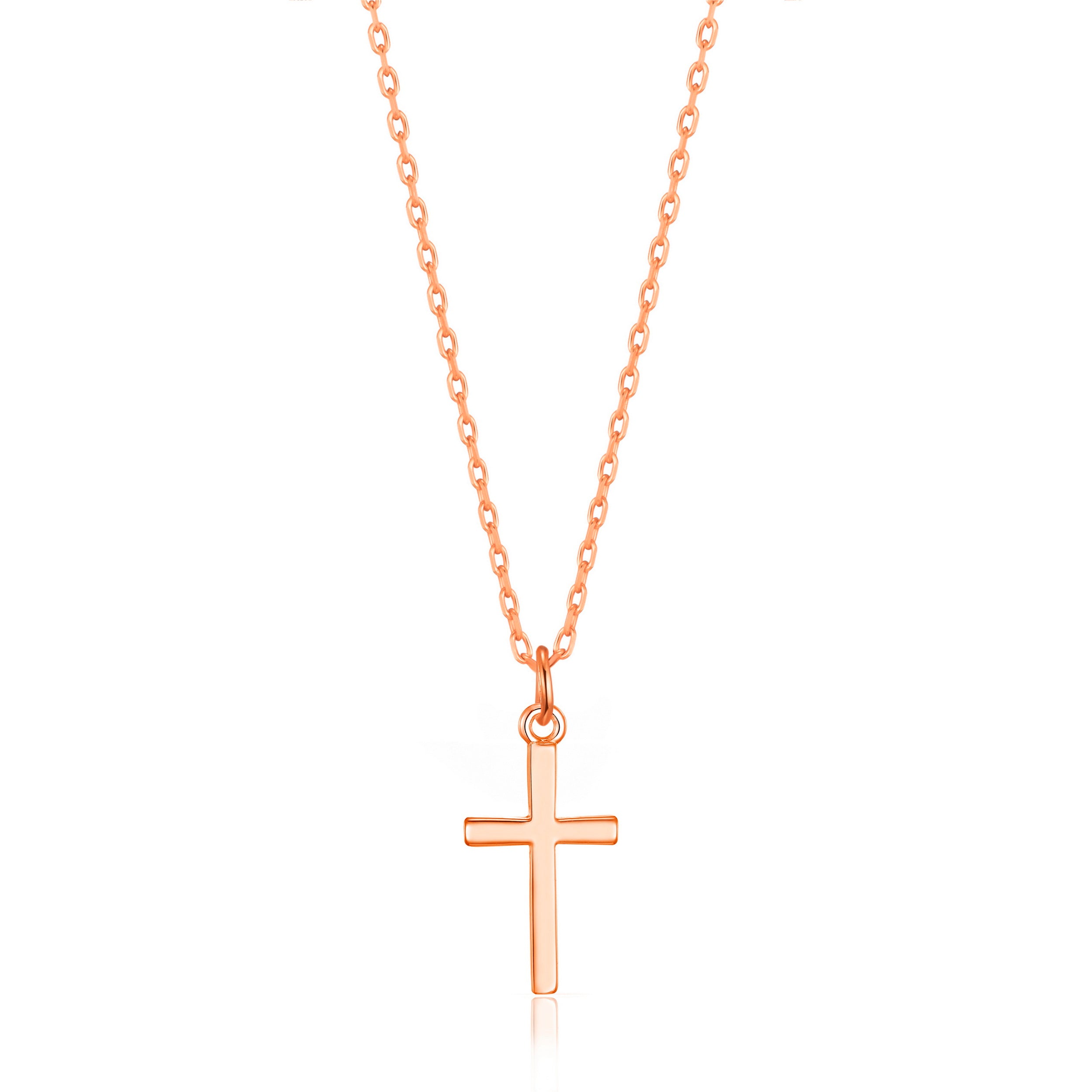 Rose Gold Plated Cross Necklace