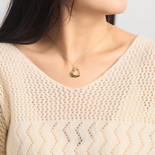 18k Gold Plated Big Sister and Little Sister Necklace Set - Philip Jones Jewellery