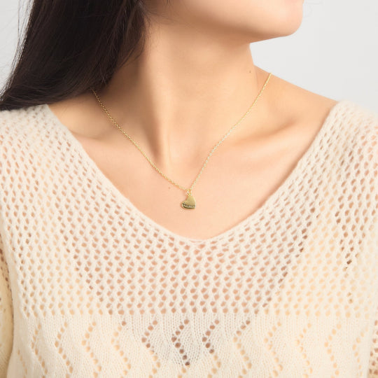 18k Gold Plated Mother and Daughter Necklace Set with Quote Card - Philip Jones Jewellery