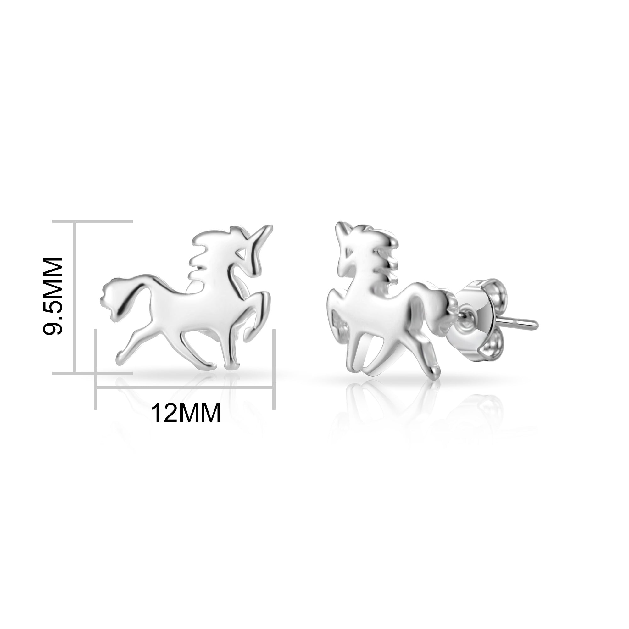 Unicorn Quote Stud Earrings