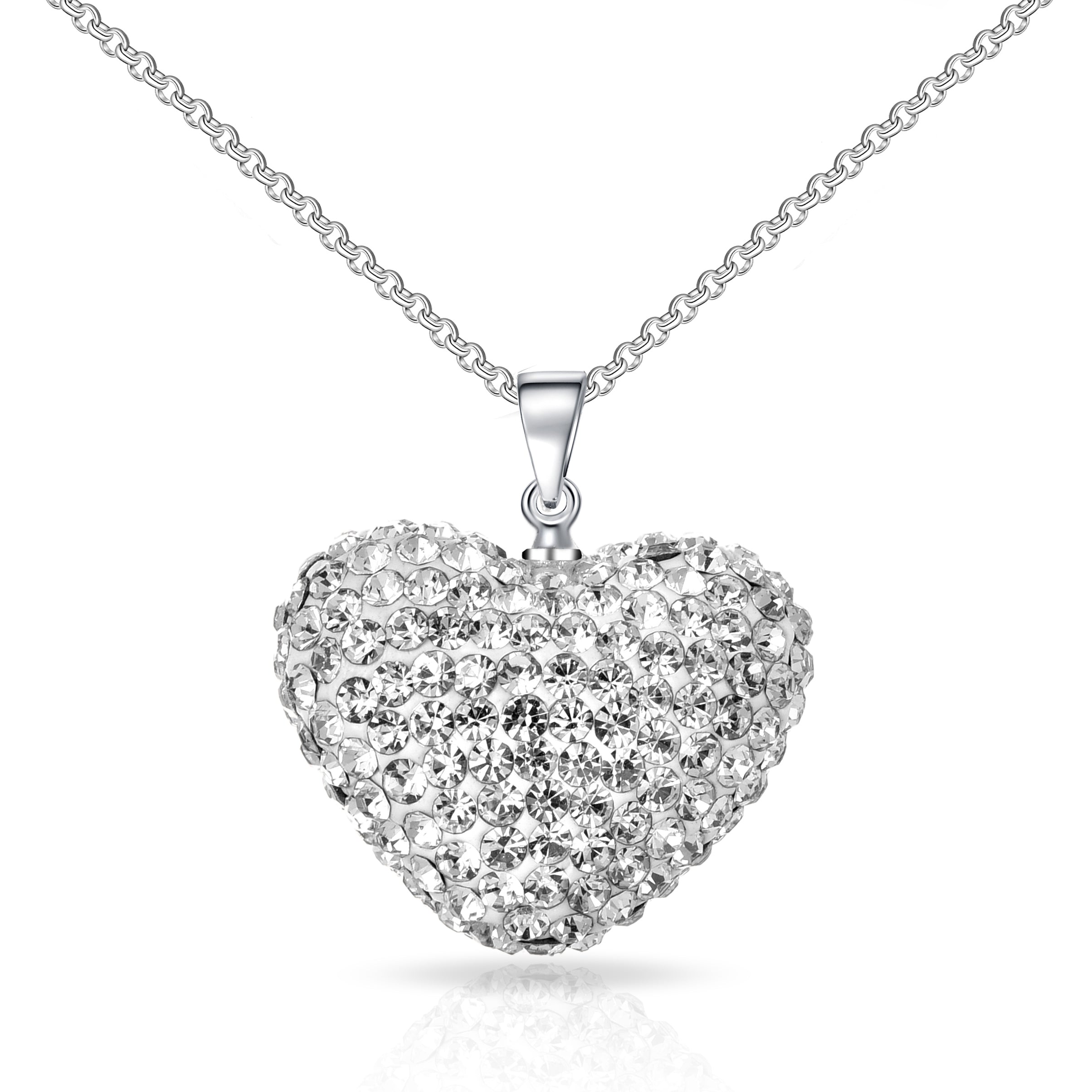 Kid's Sterling Silver Star Necklace Created With Zircondia® Crystals By - View #2