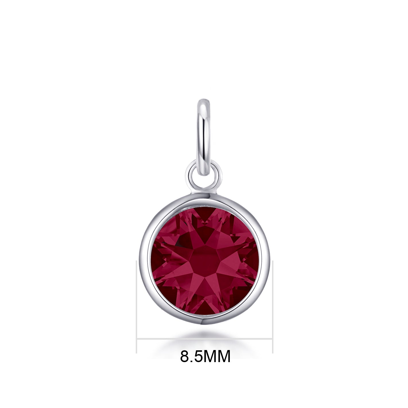 Pave Initial K Necklace with Birthstone Charm Created with Zircondia® Crystals