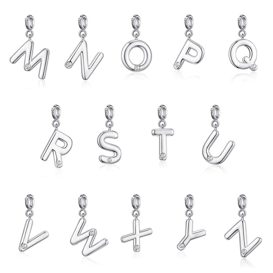 Silver Plated Link Chain Bracelet with Choice of Charms