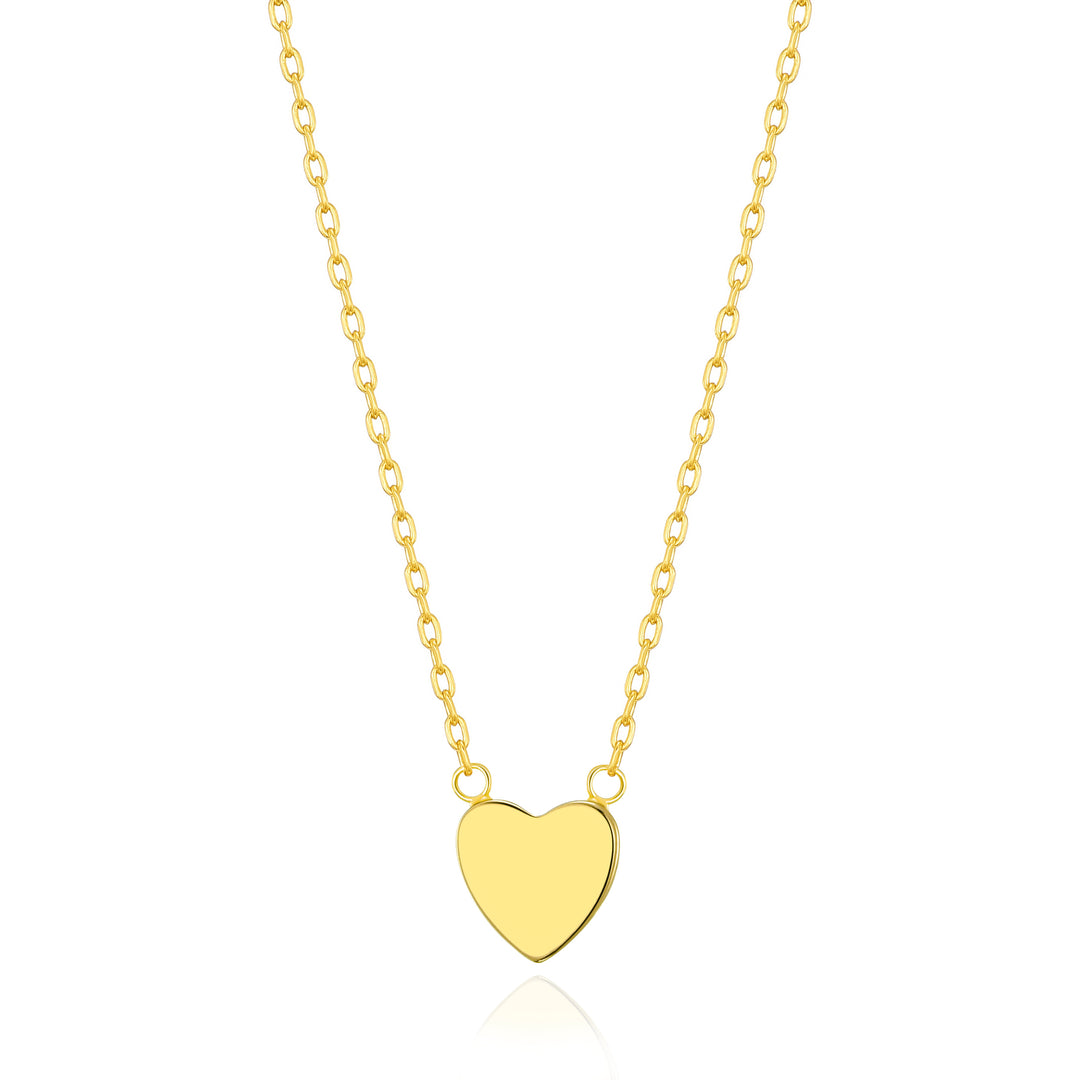 Gold Plated Sister Heart Necklace with Quote Card