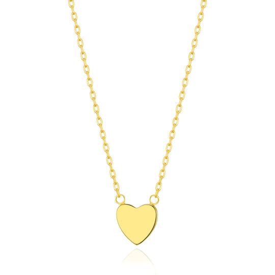 Gold Plated Sister Heart Necklace with Quote Card