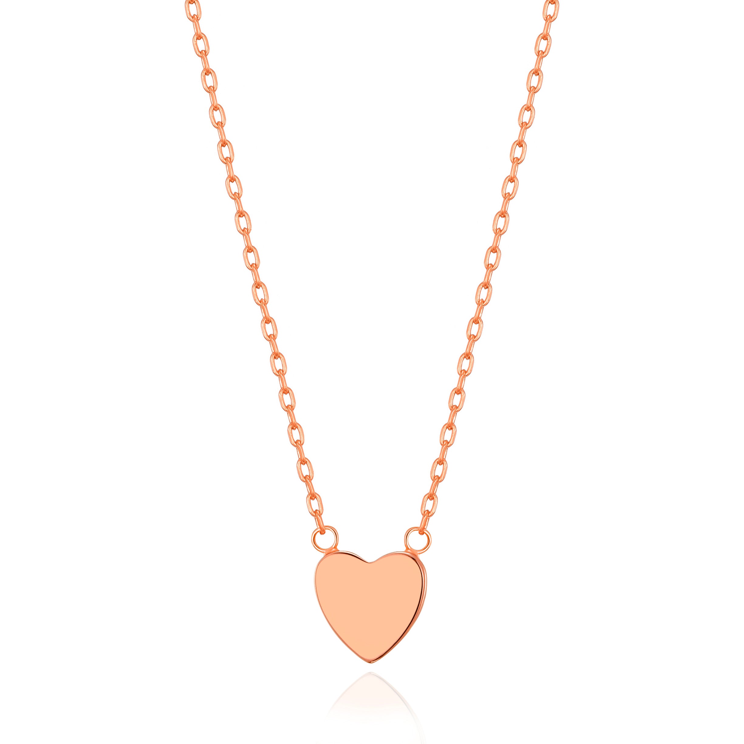 Rose Gold Plated Heart Necklace