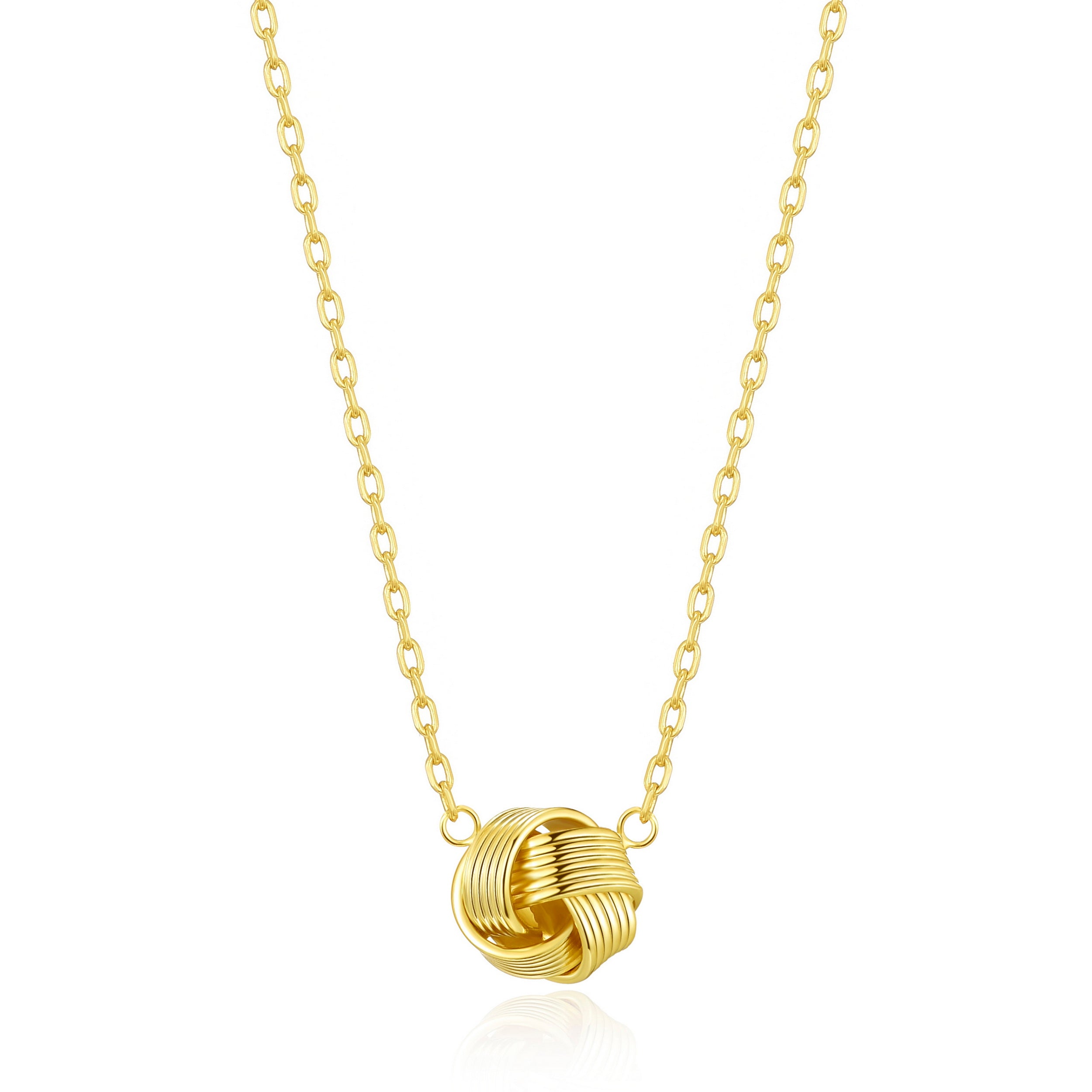 Gold Plated Love Knot Necklace