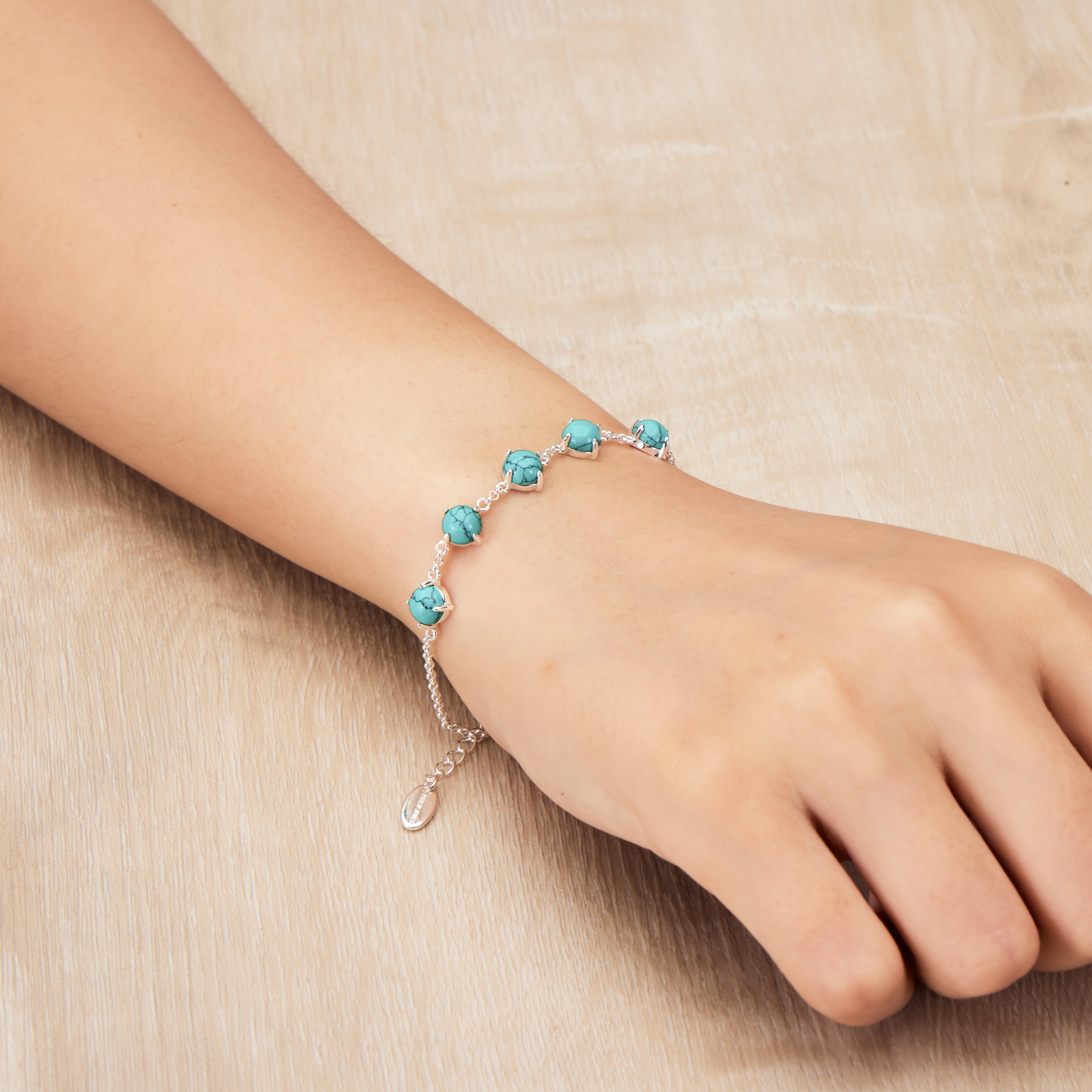 Synthetic Turquoise Gemstone Bracelet
