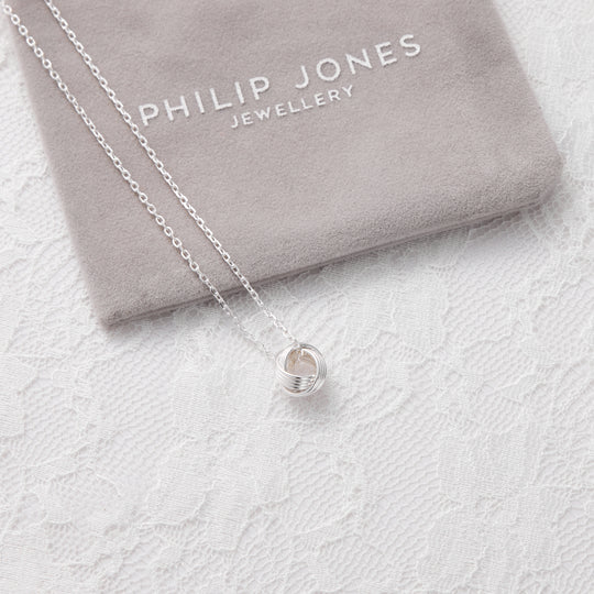Sterling Silver Bridal Knot Necklace