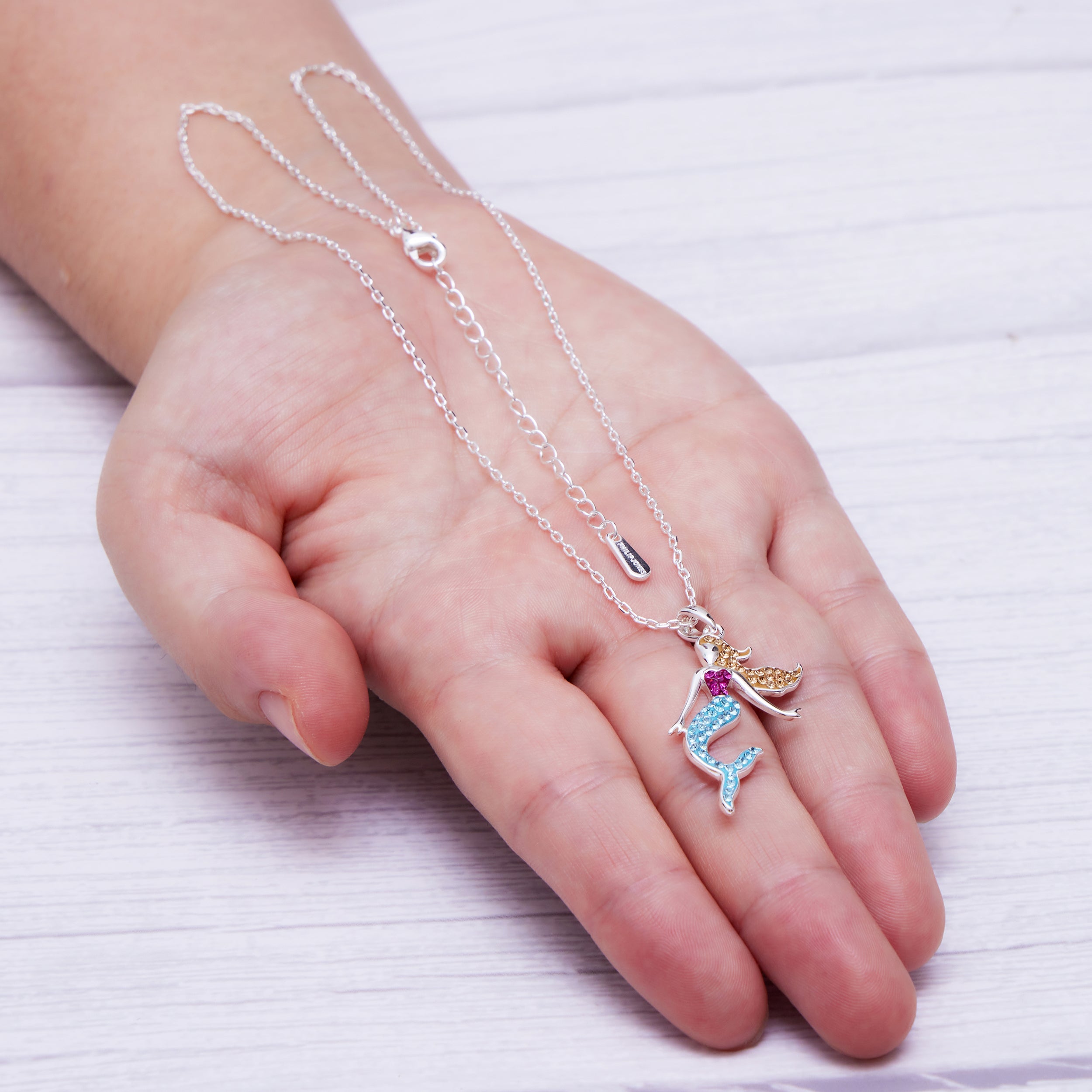 Mermaid Necklace with Zircondia® Crystals