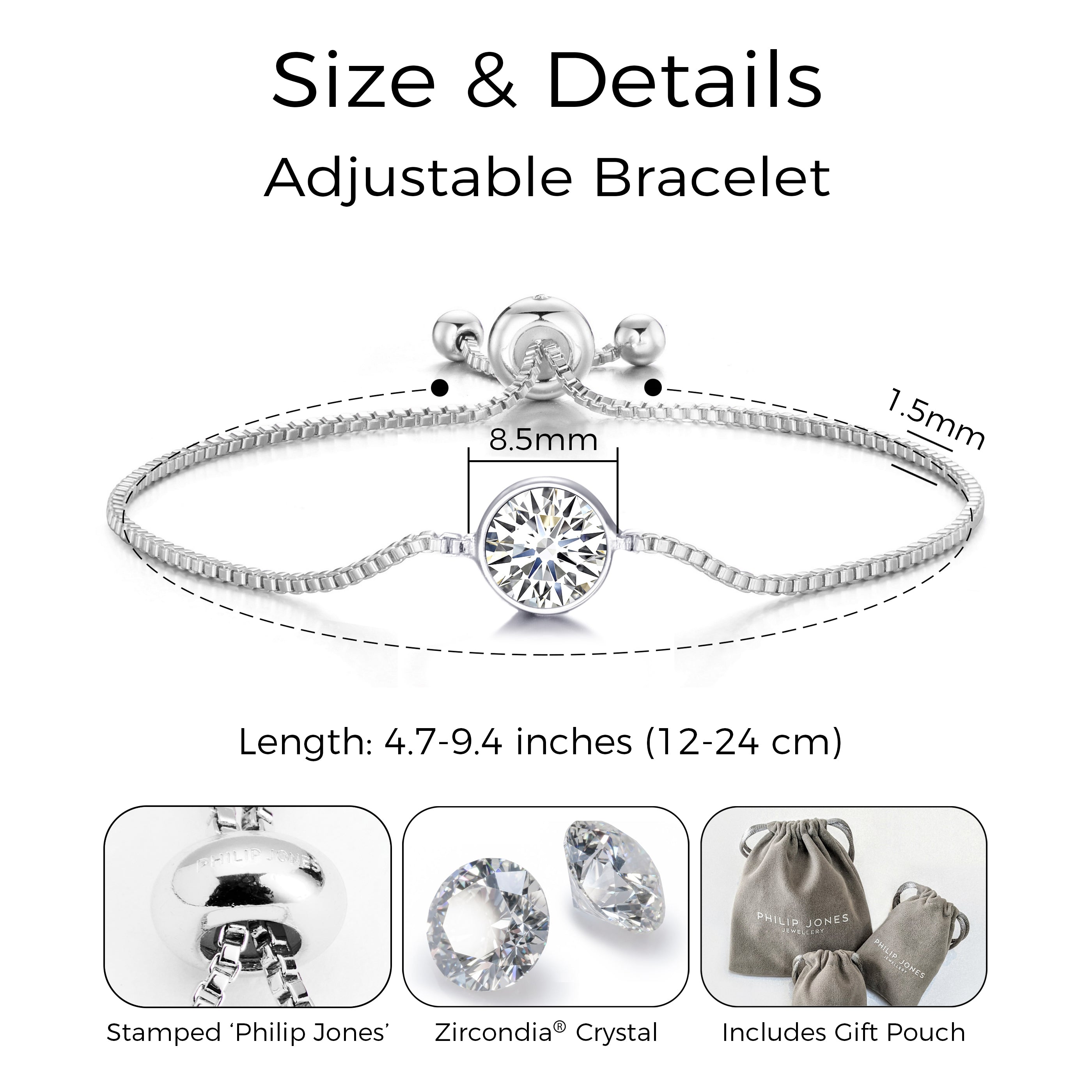 Crystal Bracelet Created with Zircondia® Crystals