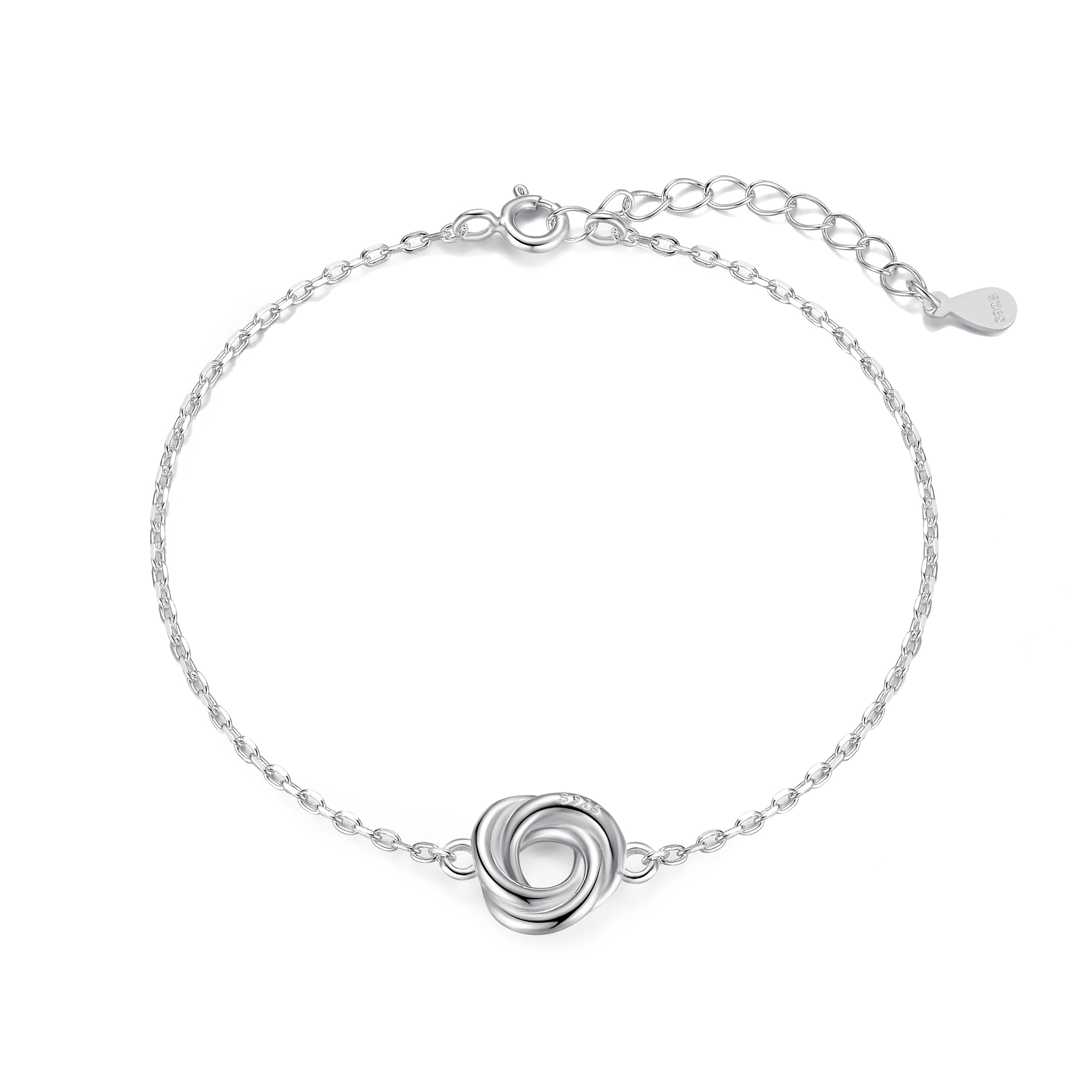 Sterling Silver Knot Bracelet by Philip Jones Jewellery