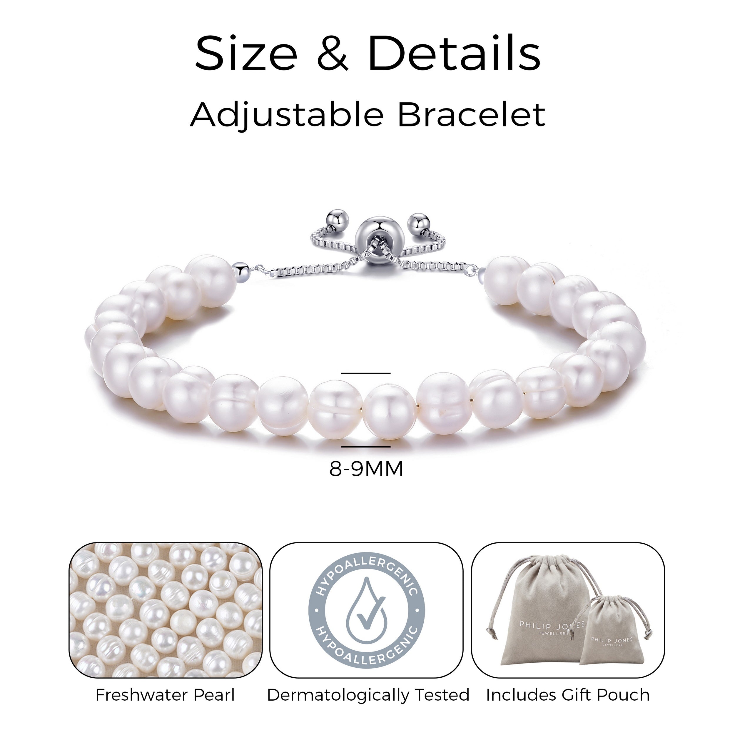 Freshwater Baroque Pearl Friendship Bracelet