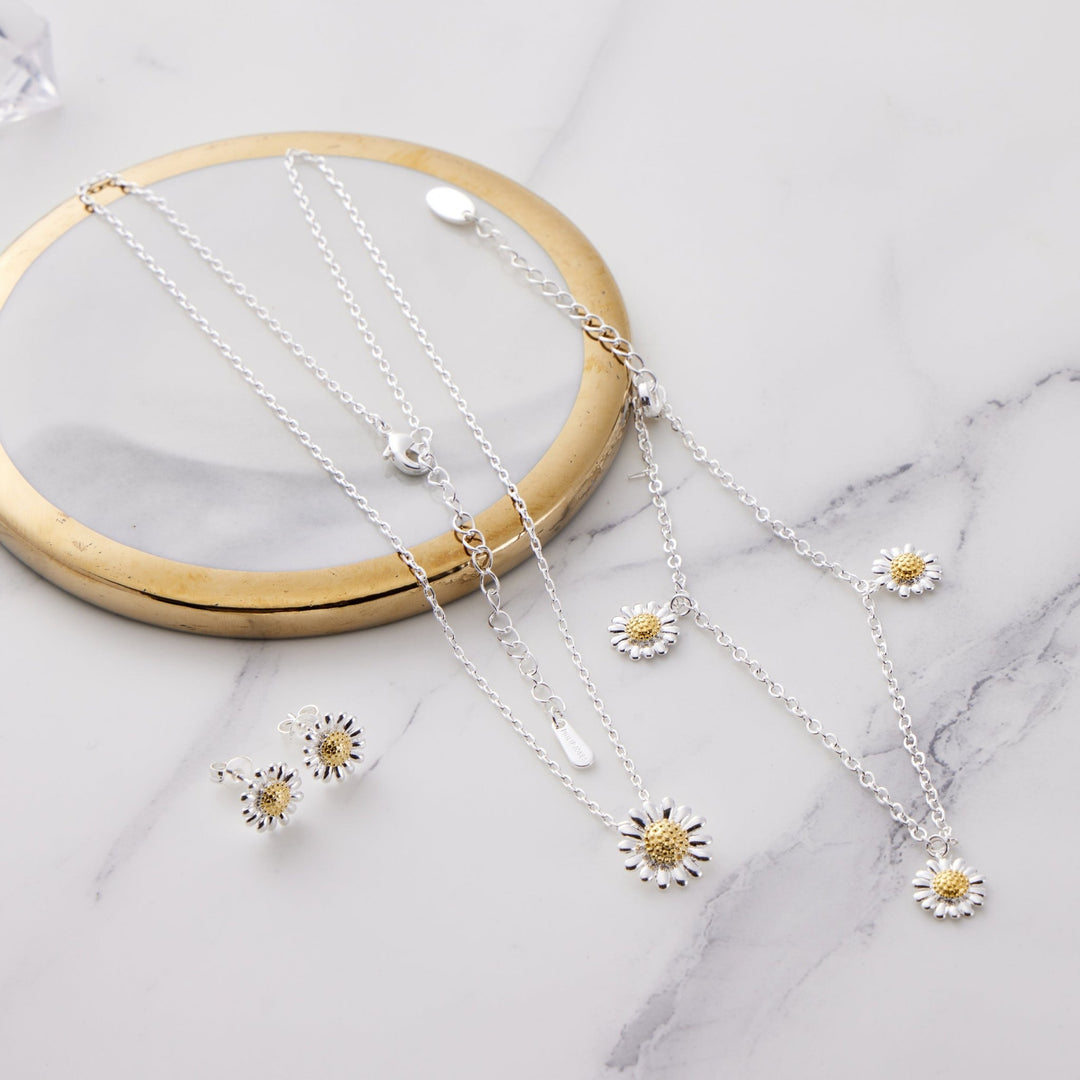 3pc Daisy Bracelet Set - Philip Jones Jewellery