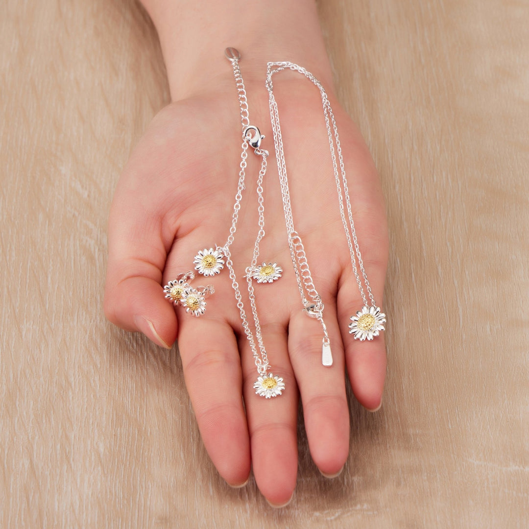 3pc Daisy Bracelet Set - Philip Jones Jewellery