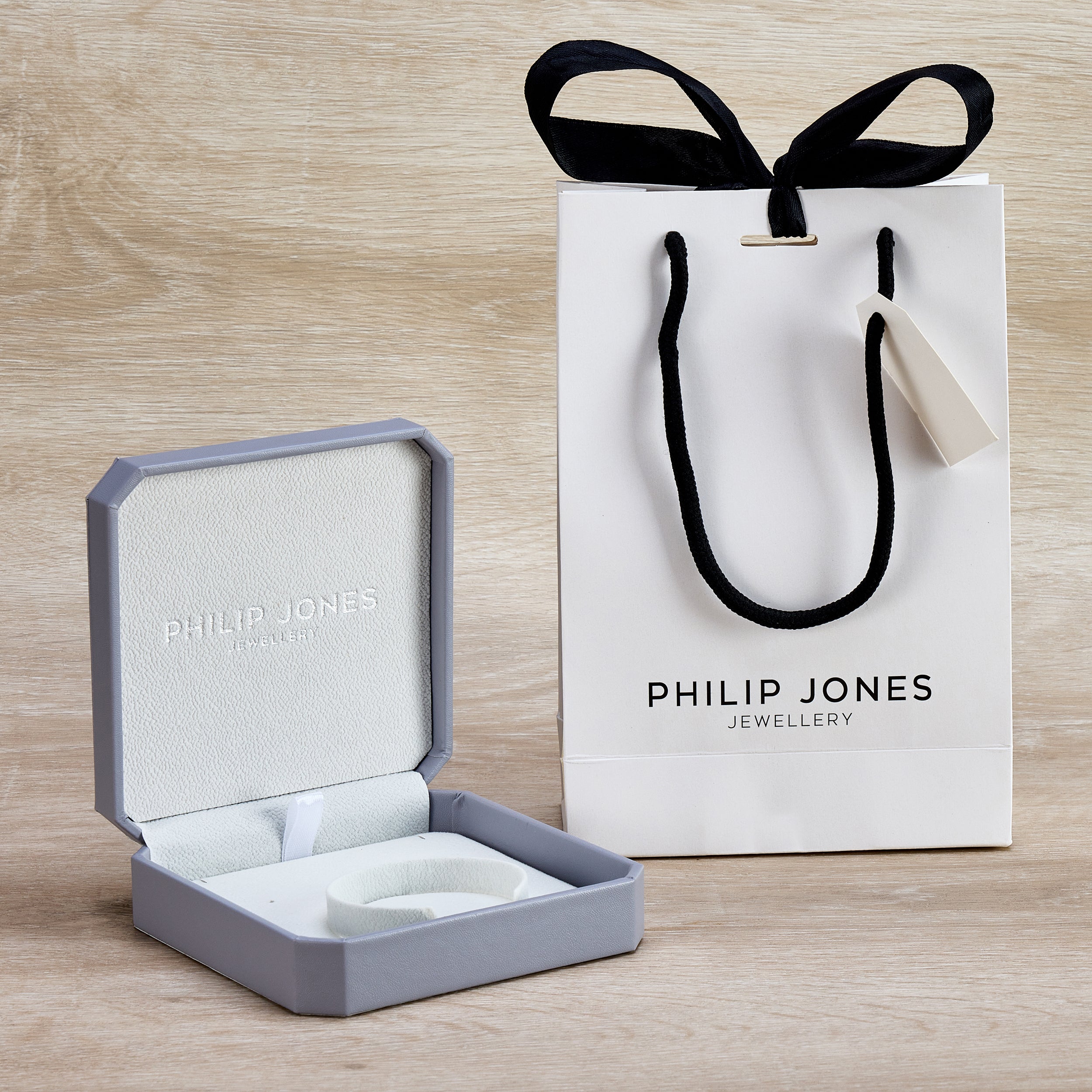 Philip Jones Gift Box, Bag & Polishing Cloth