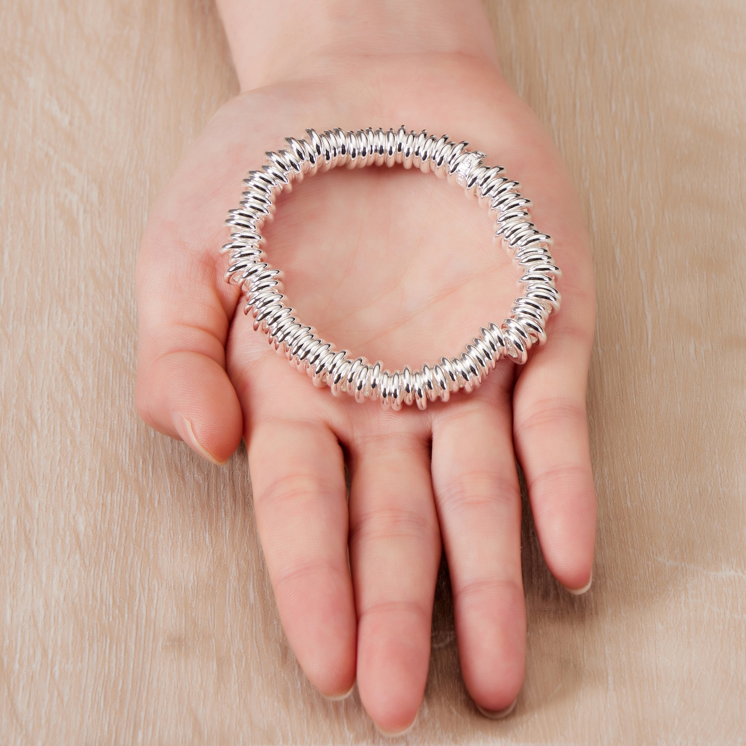 Silver Plated Sweetie Stretch Bracelet