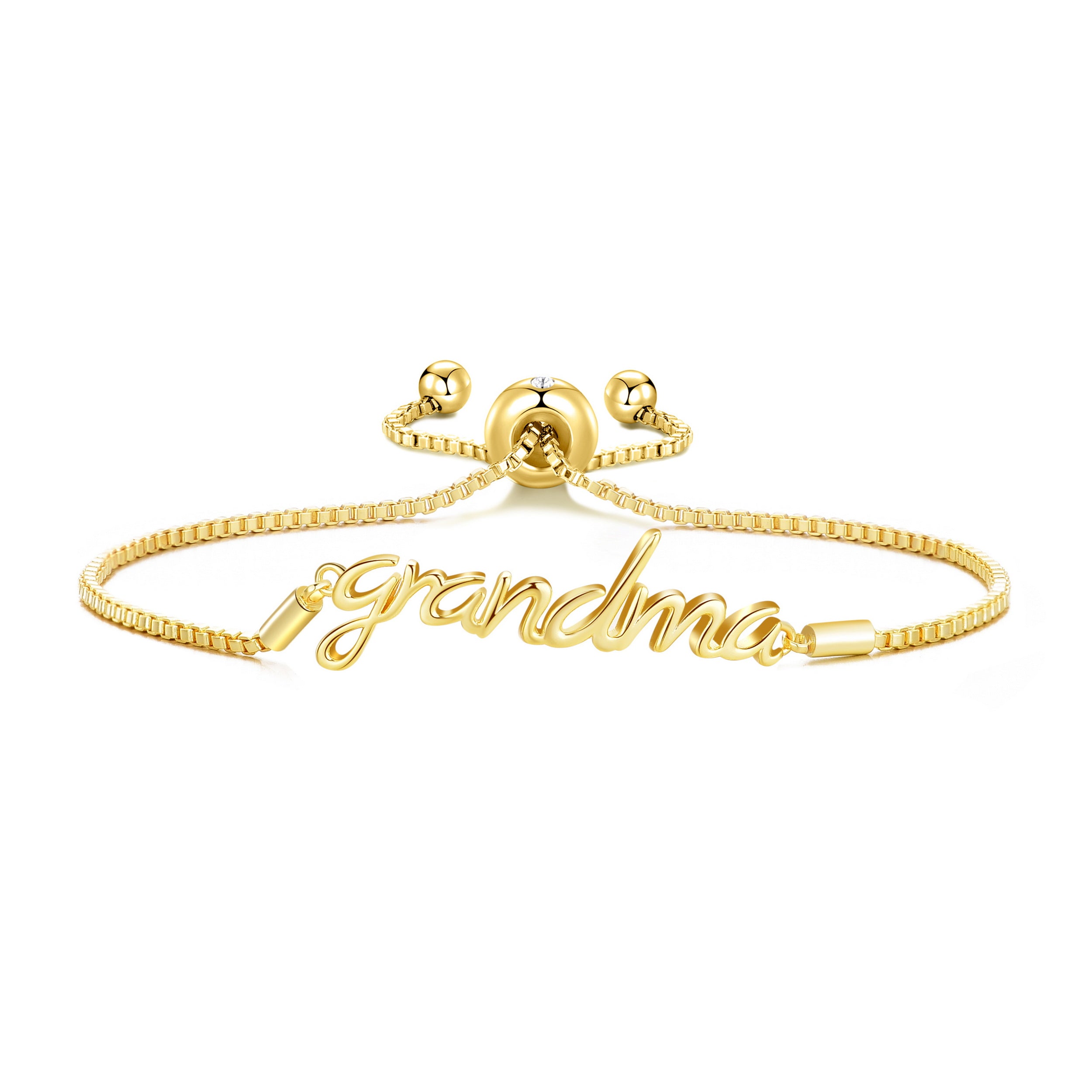 Gold Plated Grandma Bracelet Created with Zircondia® Crystals