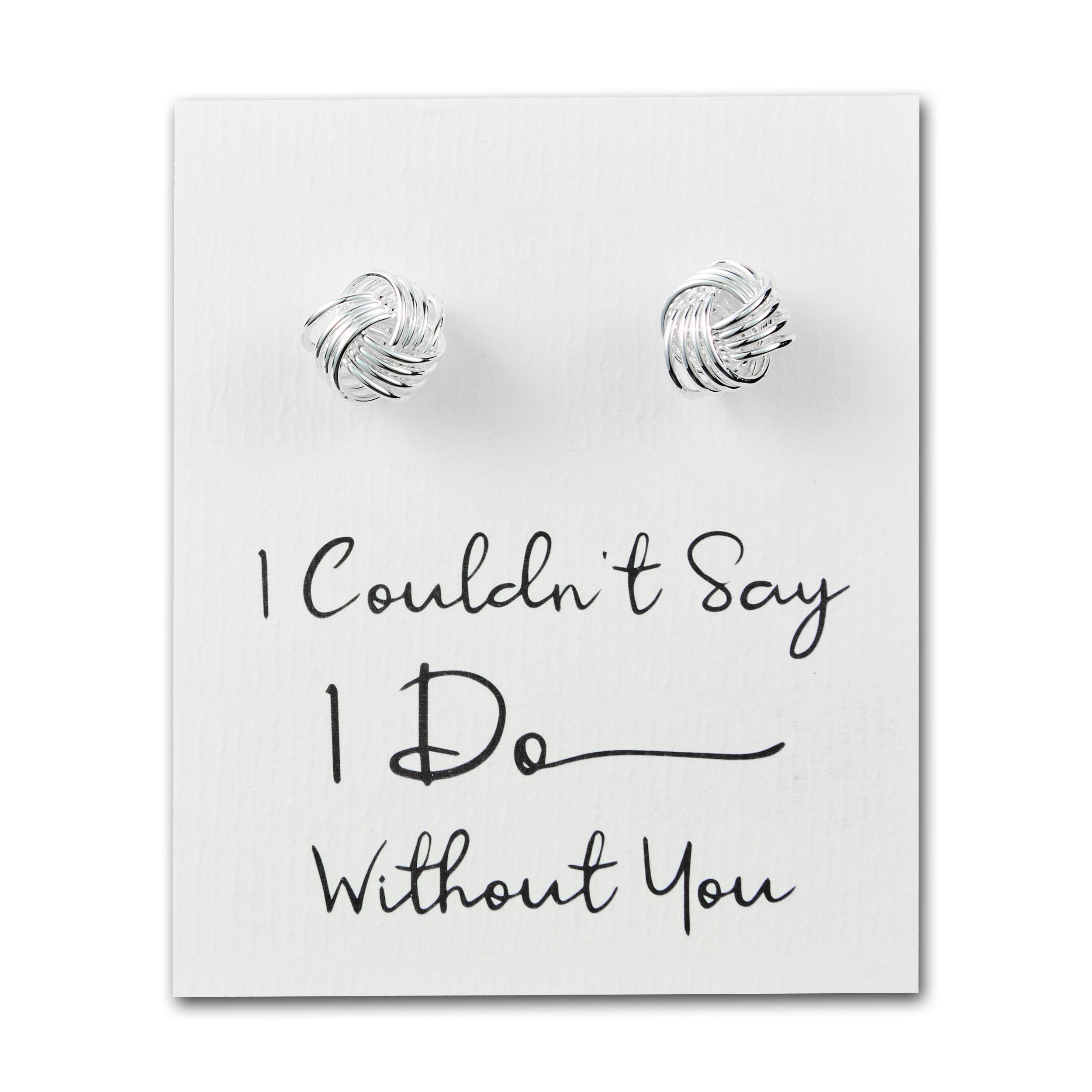 I Couldn't Say I Do Without You Knot Cufflinks