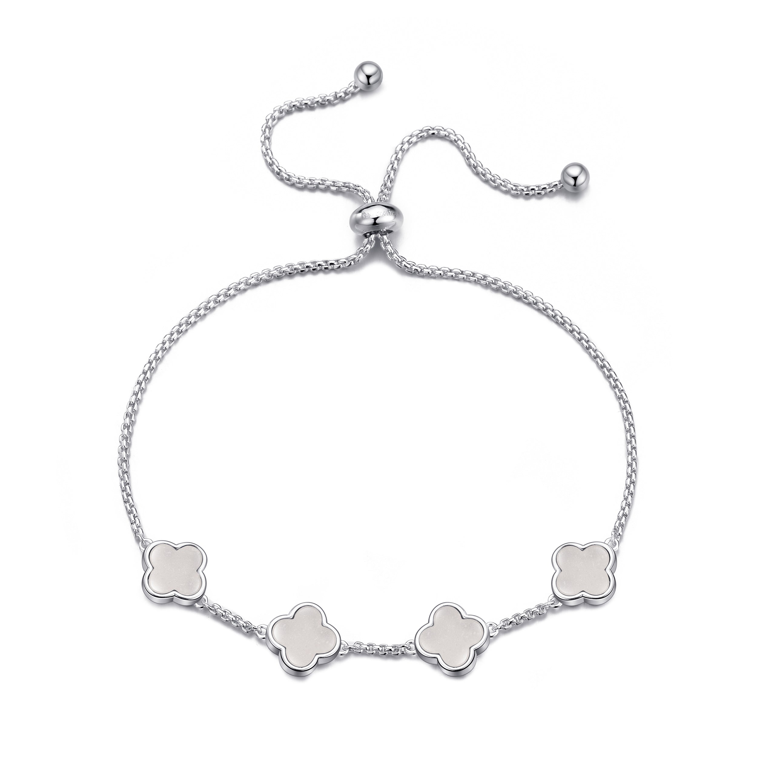 Moonstone Multi Clover Friendship Bracelet