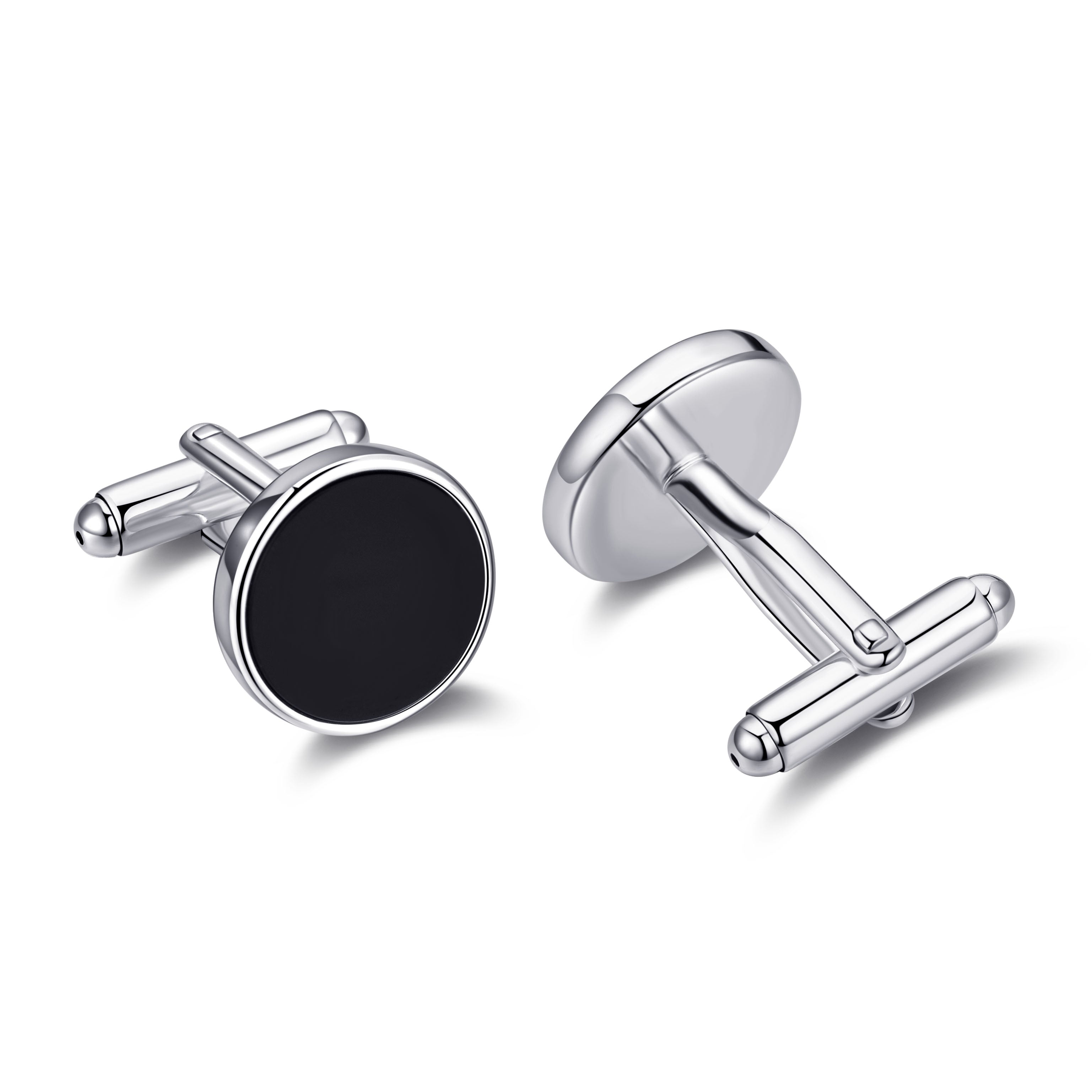 Men's I Couldn't Say I Do Without You Black Onyx Gemstone Cufflinks