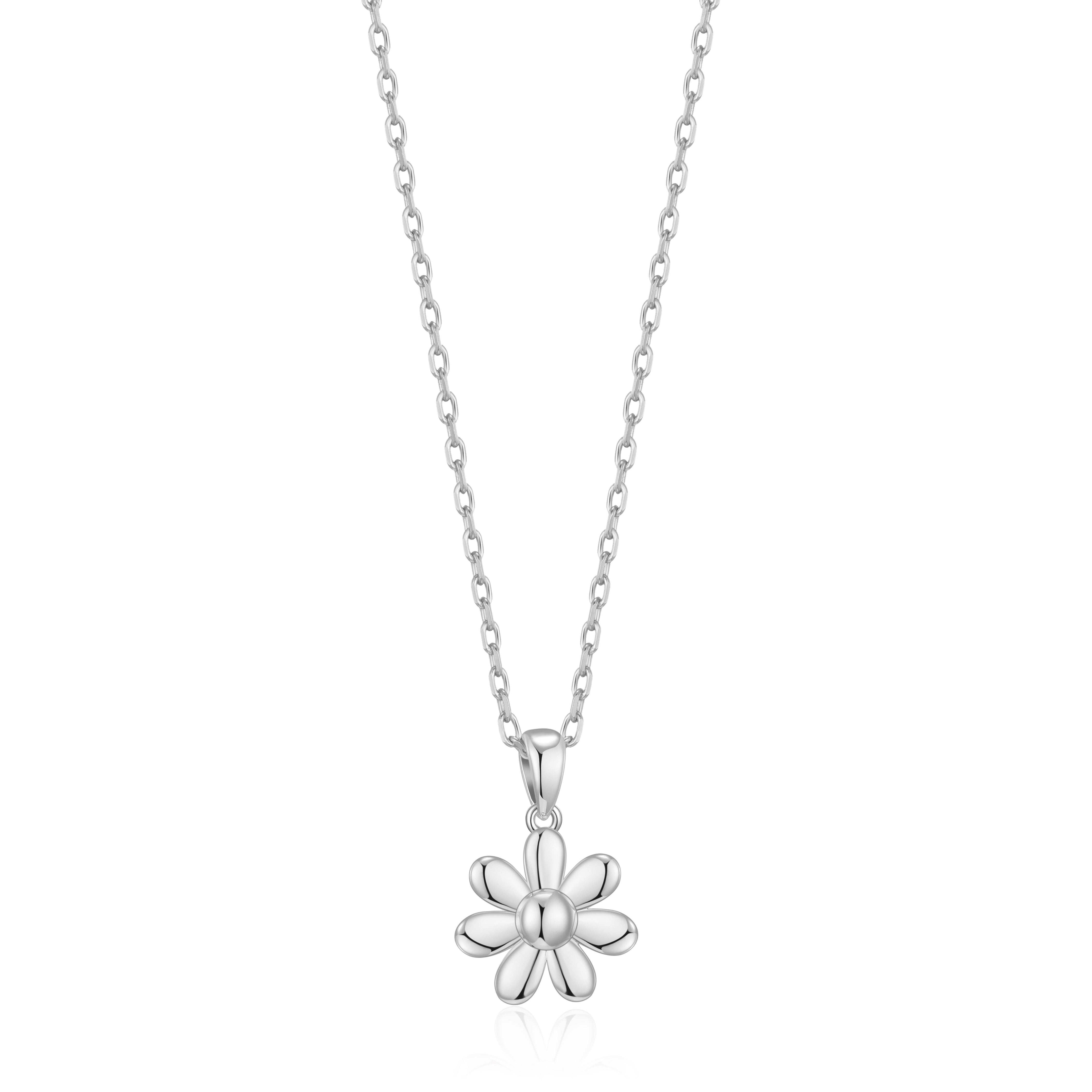 Silver Plated Daisy Necklace