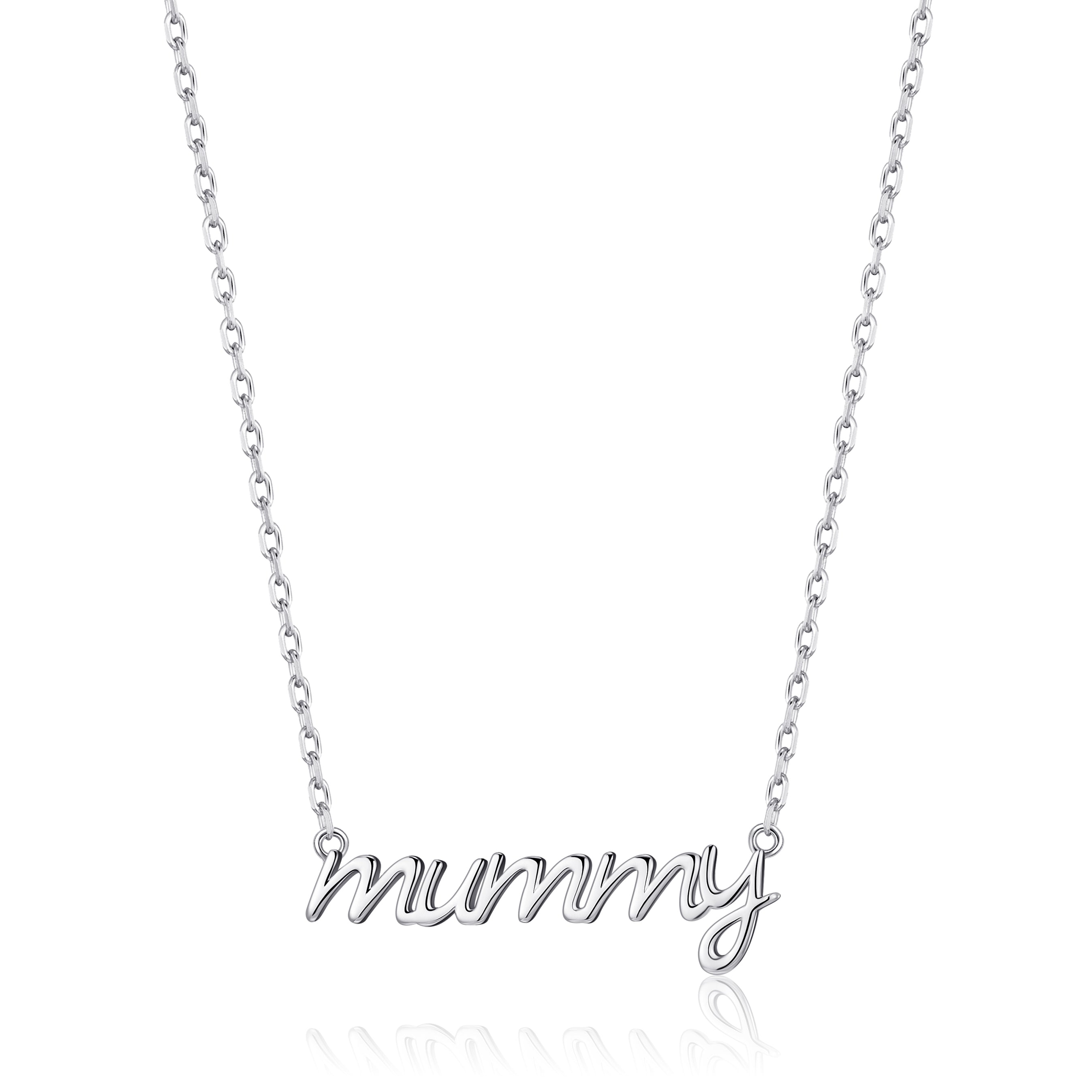 Silver Plated Mummy Necklace