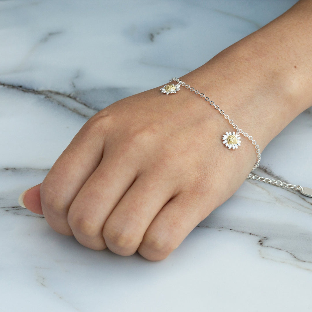 4pc Daisy Bracelet Set - Philip Jones Jewellery