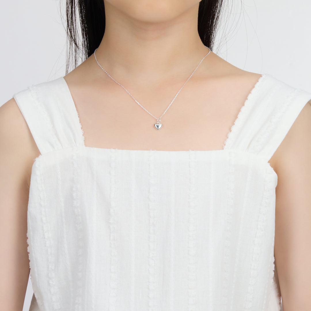 Kid's Sterling Silver Thank you for being our Flower Girl Heart Set Created with Zircondia® Crystals