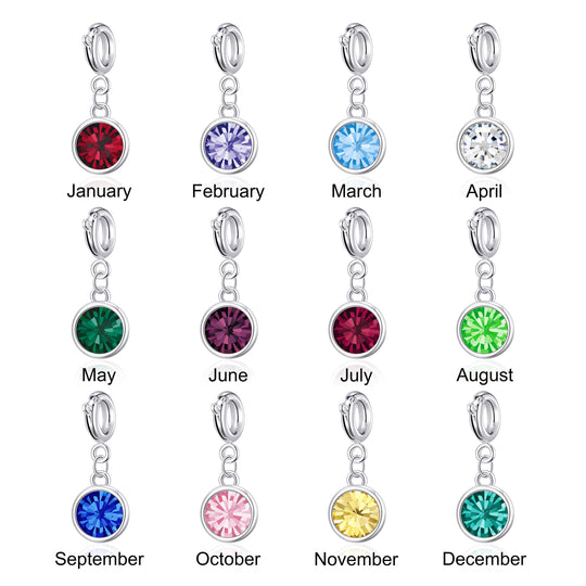 Amethyst Gemstone Stretch Bracelet with Choice of Charms