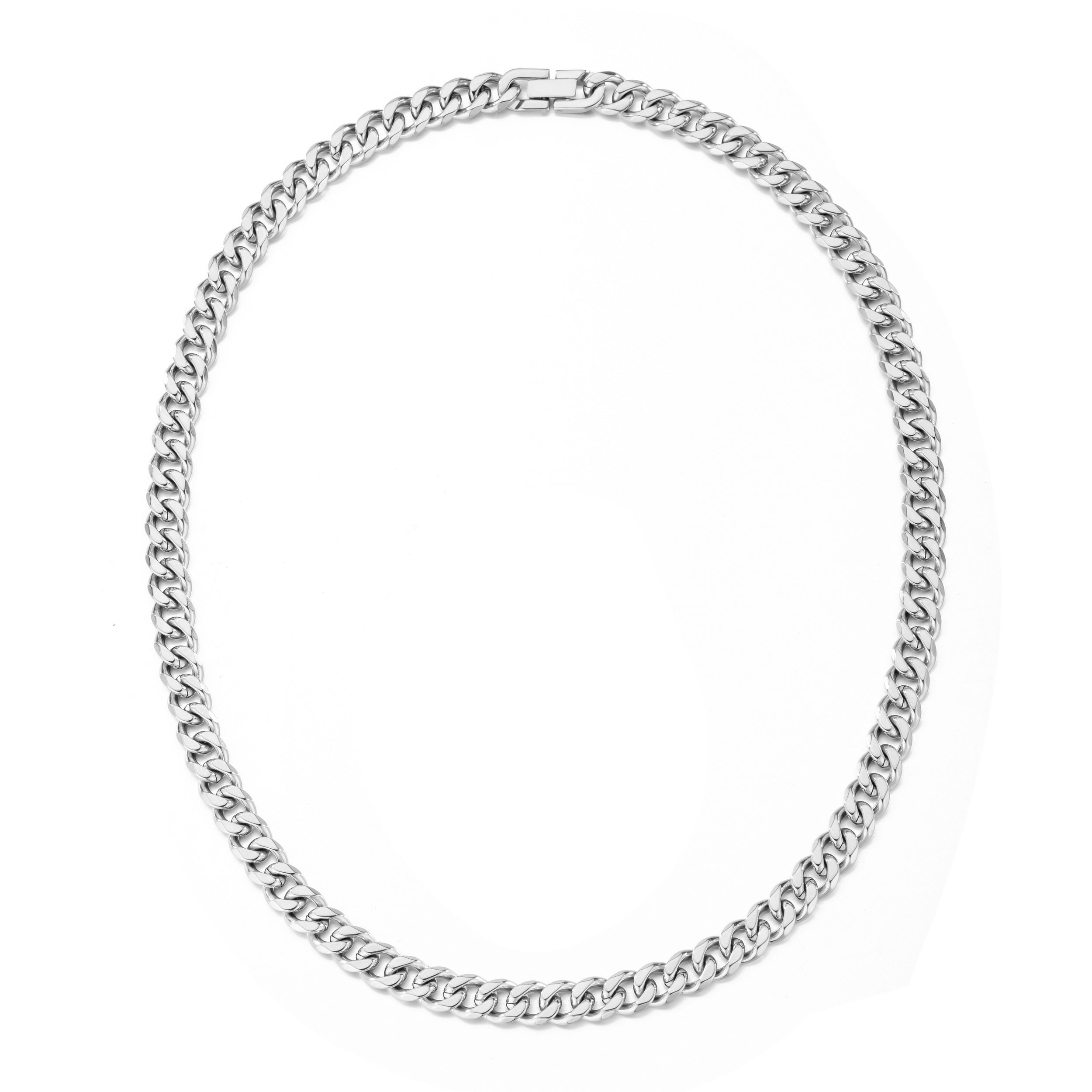 Men's 9mm Stainless Steel 18-24 Inch Cuban Curb Chain Necklace