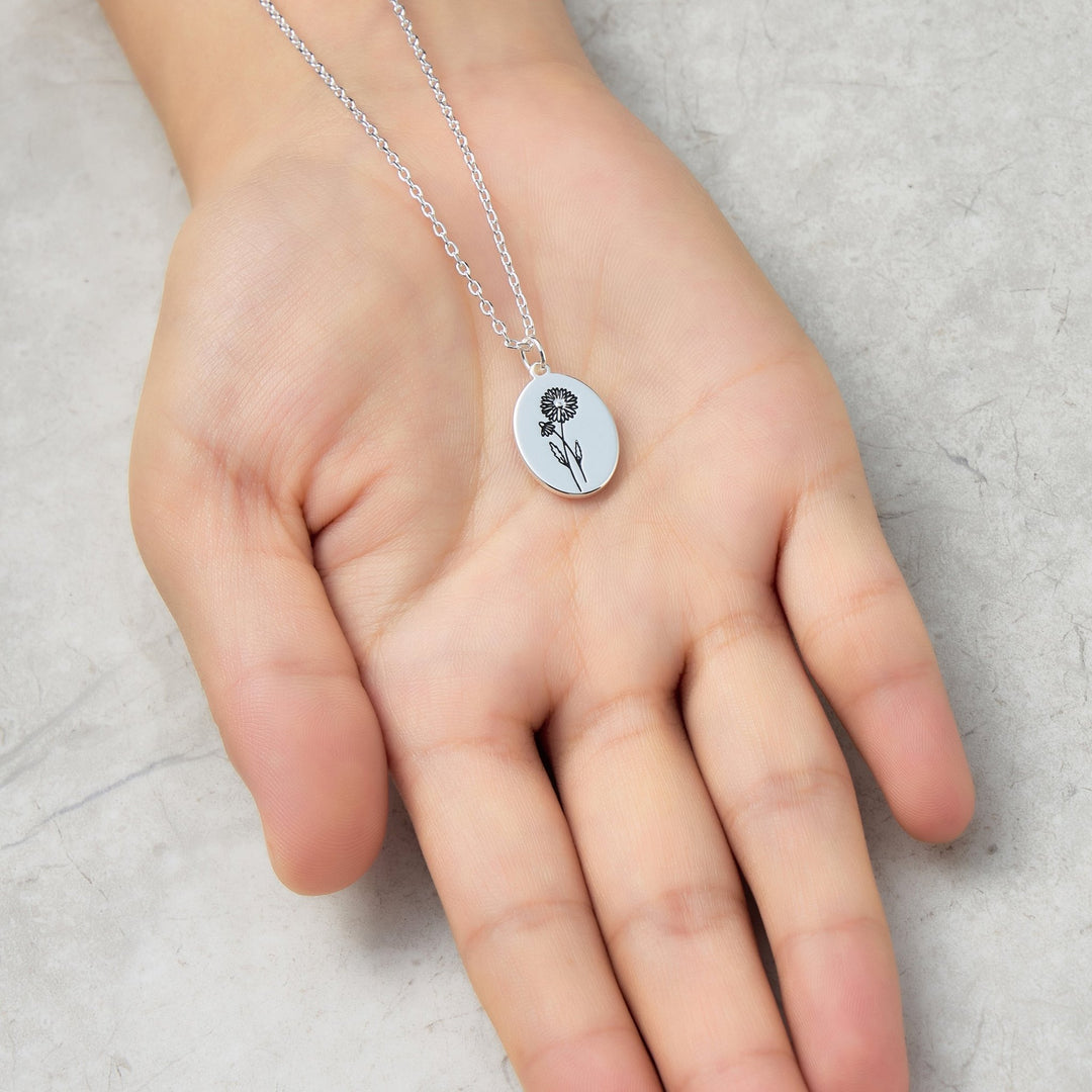 April Birth Flower Daisy Necklace - Philip Jones Jewellery