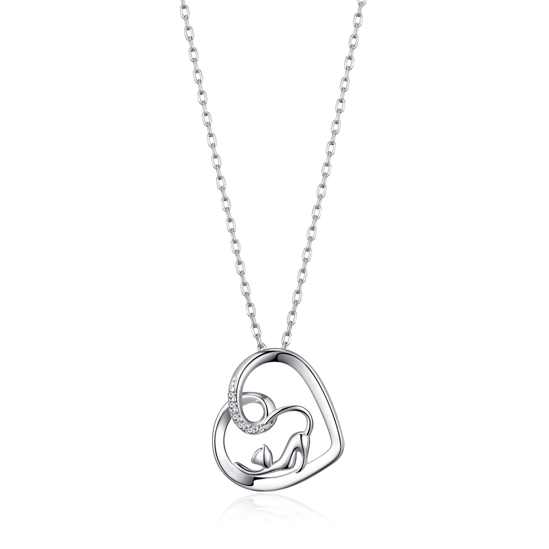 cat necklace created with zircondia crystals 918526