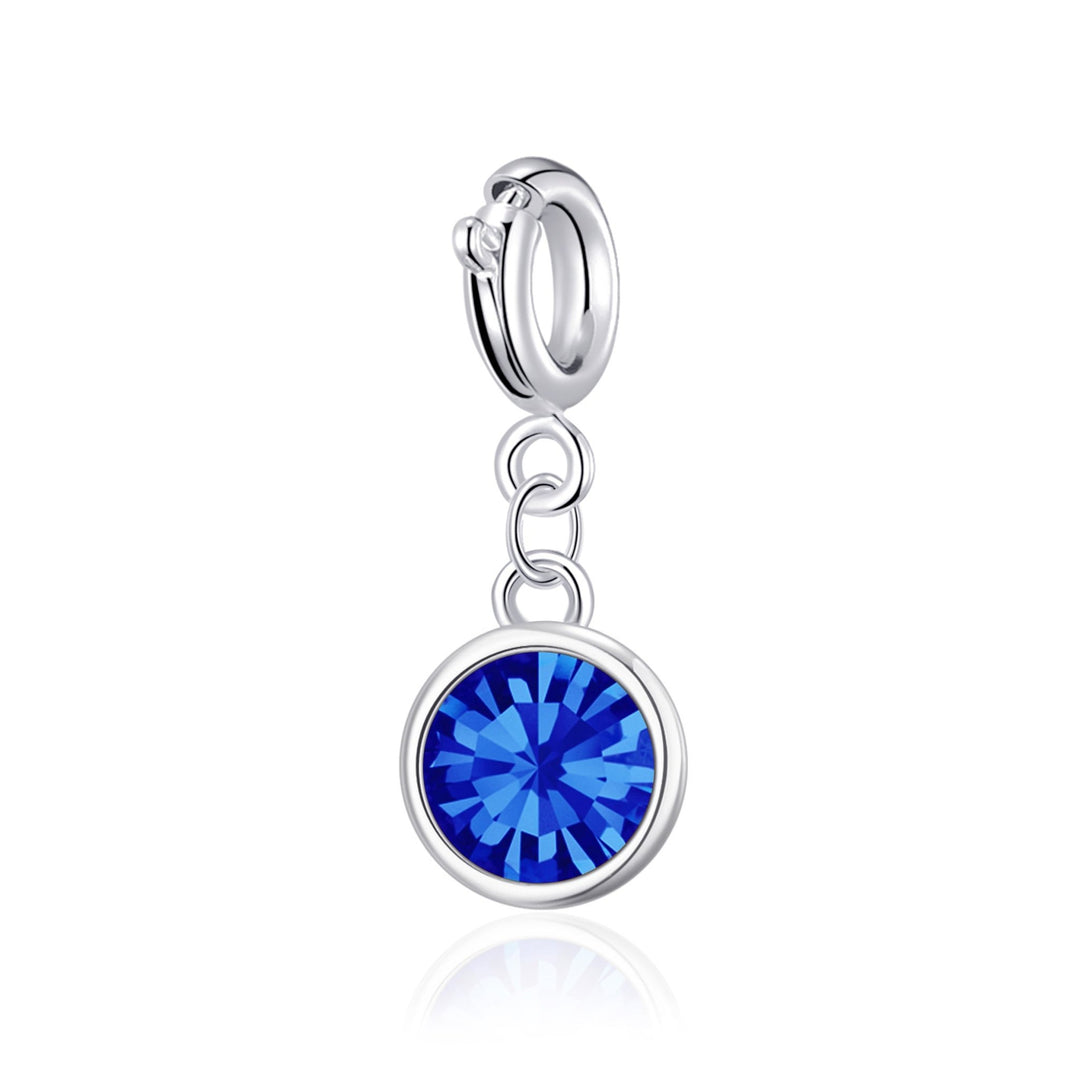 Clip On Birthstone Charms Created with Zircondia® Crystals - Philip Jones Jewellery