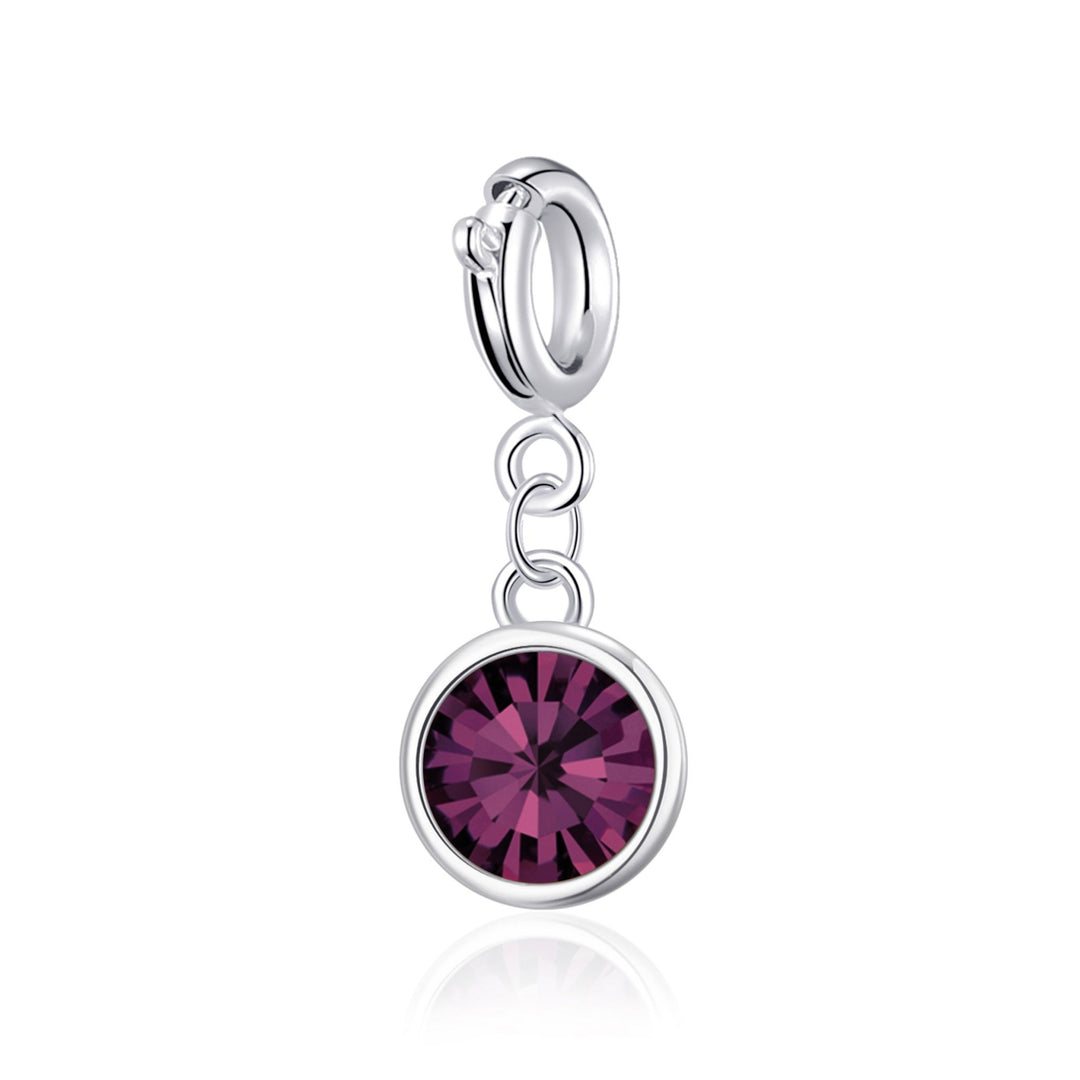 Clip On Birthstone Charms Created with Zircondia® Crystals - Philip Jones Jewellery