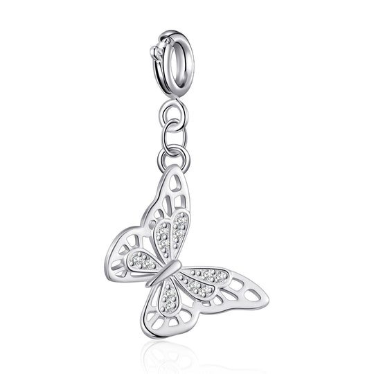 Clip On Charms Created with Zircondia® Crystals - Philip Jones Jewellery