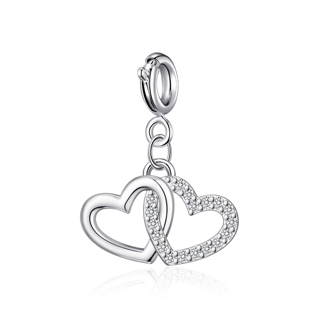 Clip On Charms Created with Zircondia® Crystals - Philip Jones Jewellery