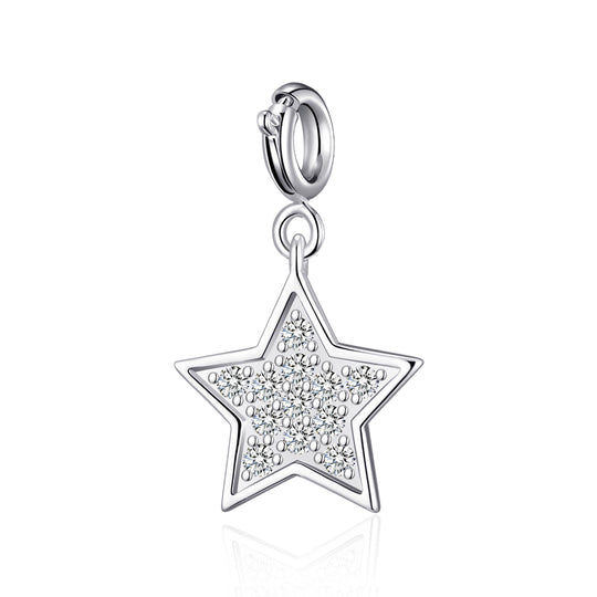 Clip On Charms Created with Zircondia® Crystals - Philip Jones Jewellery
