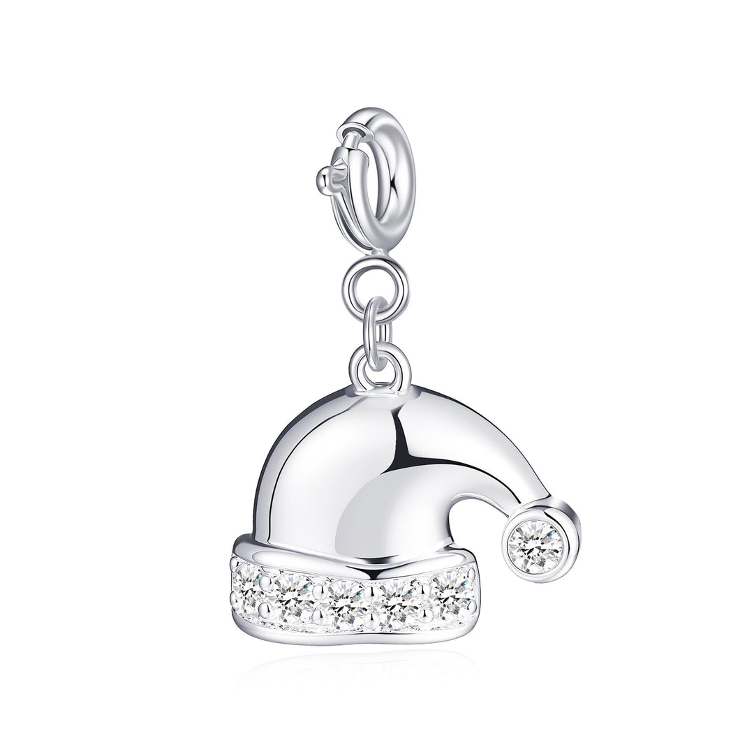 Clip On Christmas Charms Created with Zircondia® Crystals - Philip Jones Jewellery