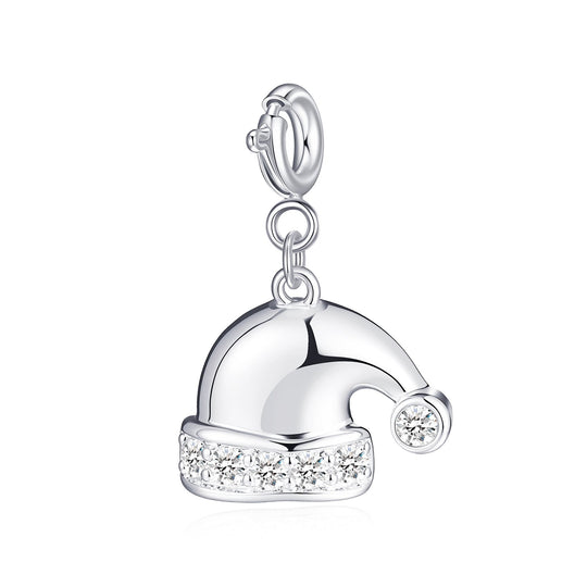 Clip On Christmas Charms Created with Zircondia® Crystals - Philip Jones Jewellery