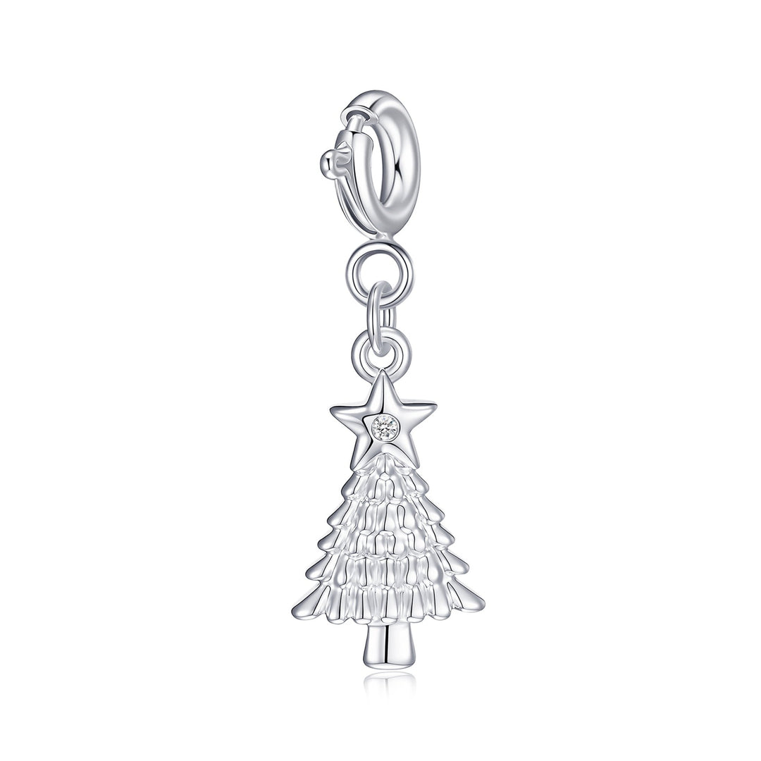 Clip On Christmas Charms Created with Zircondia® Crystals - Philip Jones Jewellery
