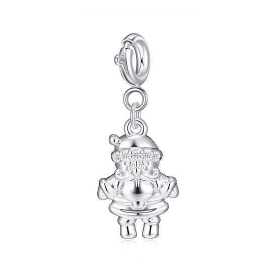 Clip On Christmas Charms Created with Zircondia® Crystals - Philip Jones Jewellery
