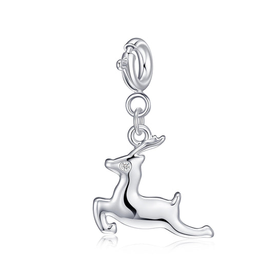 Clip On Christmas Charms Created with Zircondia® Crystals - Philip Jones Jewellery