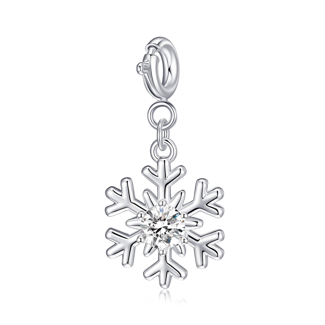 Clip On Christmas Charms Created with Zircondia® Crystals - Philip Jones Jewellery