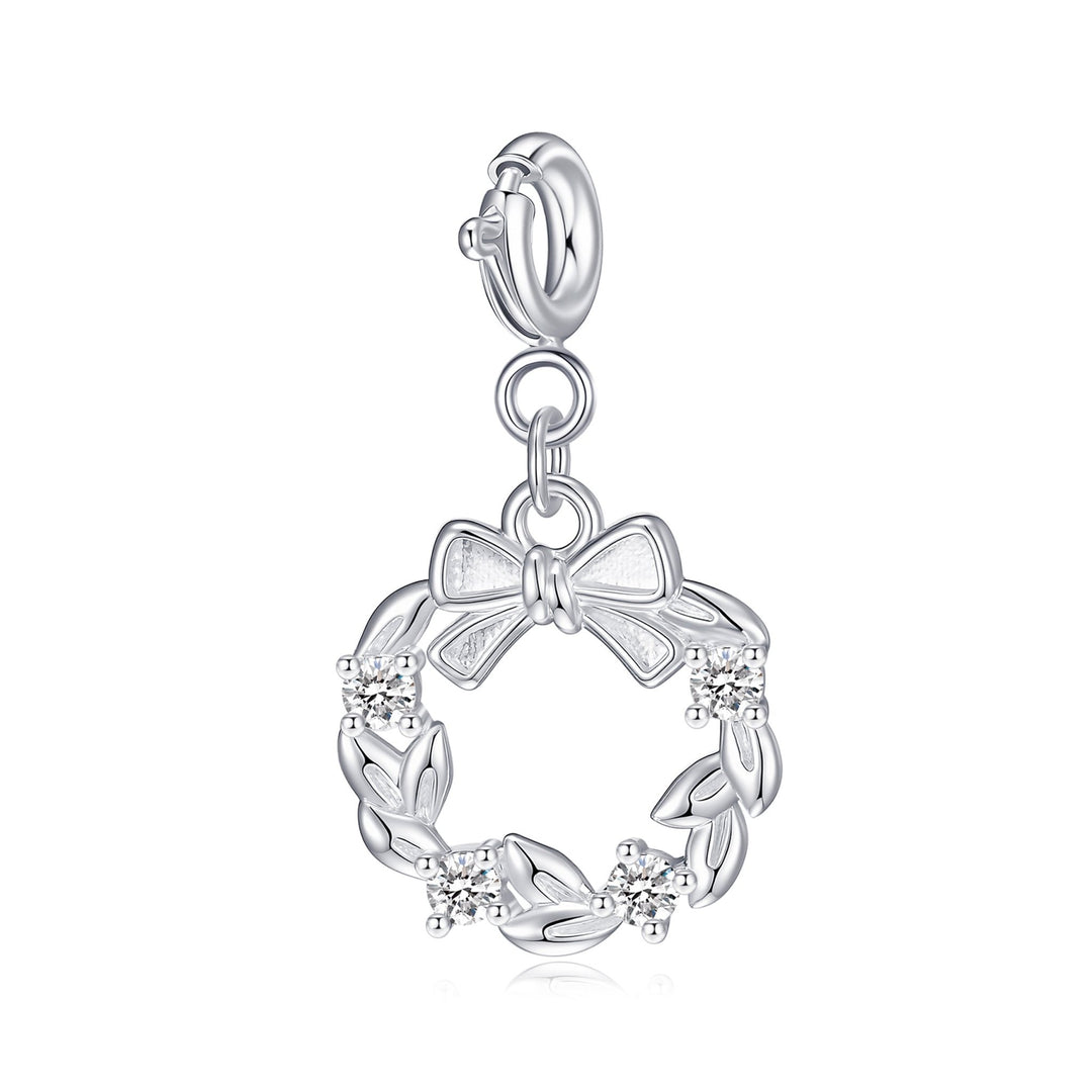 Clip On Christmas Charms Created with Zircondia® Crystals - Philip Jones Jewellery