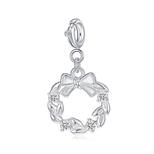 Clip On Christmas Charms Created with Zircondia® Crystals - Philip Jones Jewellery