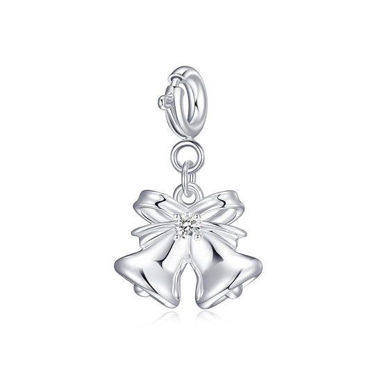 Clip On Christmas Charms Created with Zircondia® Crystals - Philip Jones Jewellery
