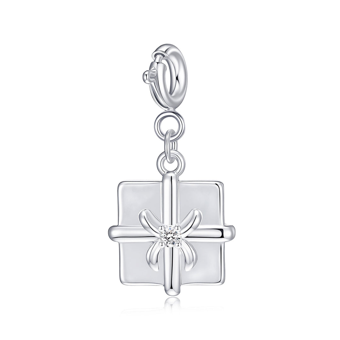 Clip On Christmas Charms Created with Zircondia® Crystals - Philip Jones Jewellery