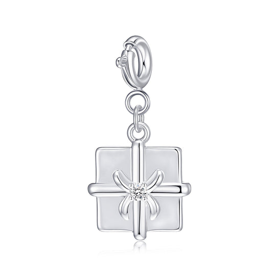 Clip On Christmas Charms Created with Zircondia® Crystals - Philip Jones Jewellery