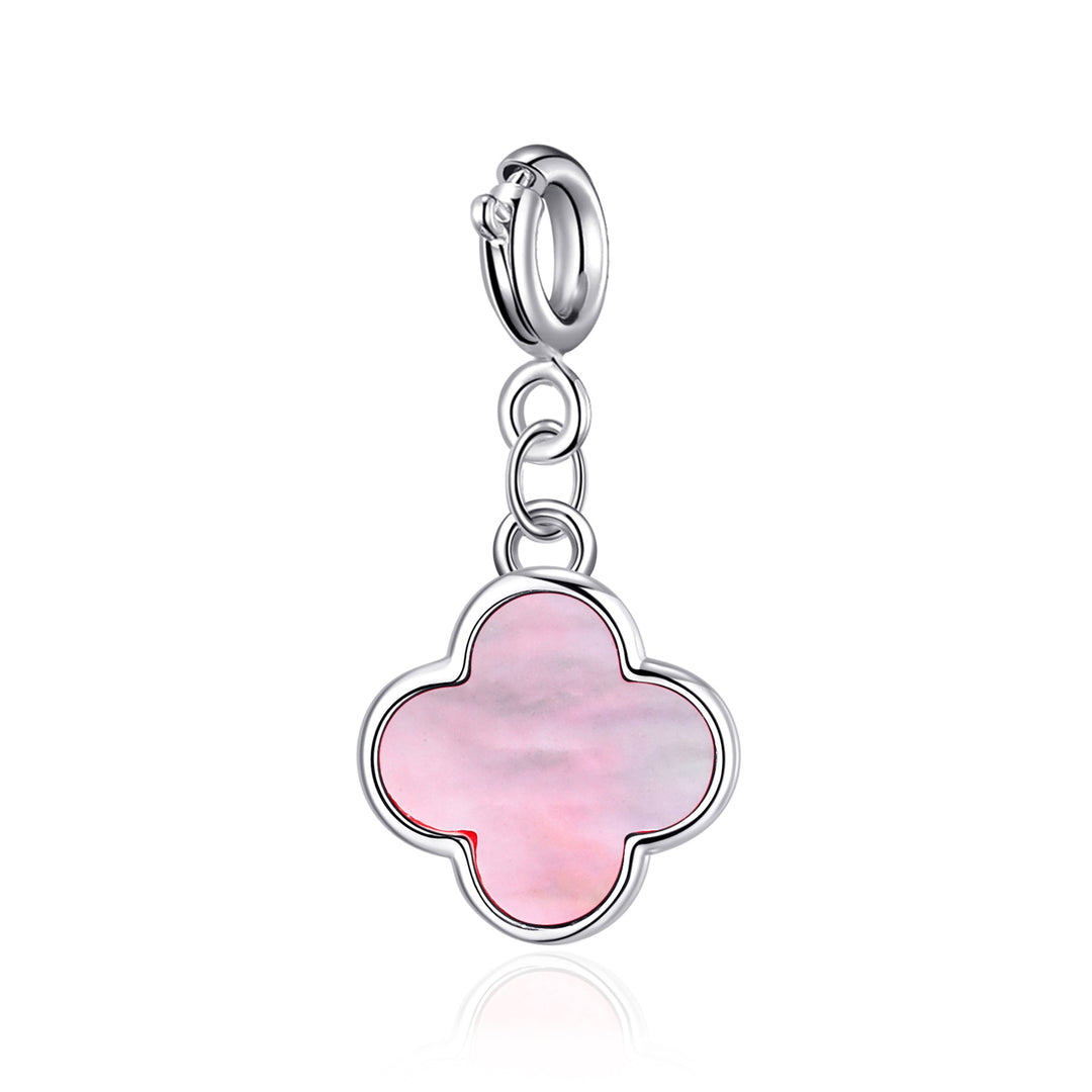 Clip On Gemstone Clover Charms - Philip Jones Jewellery